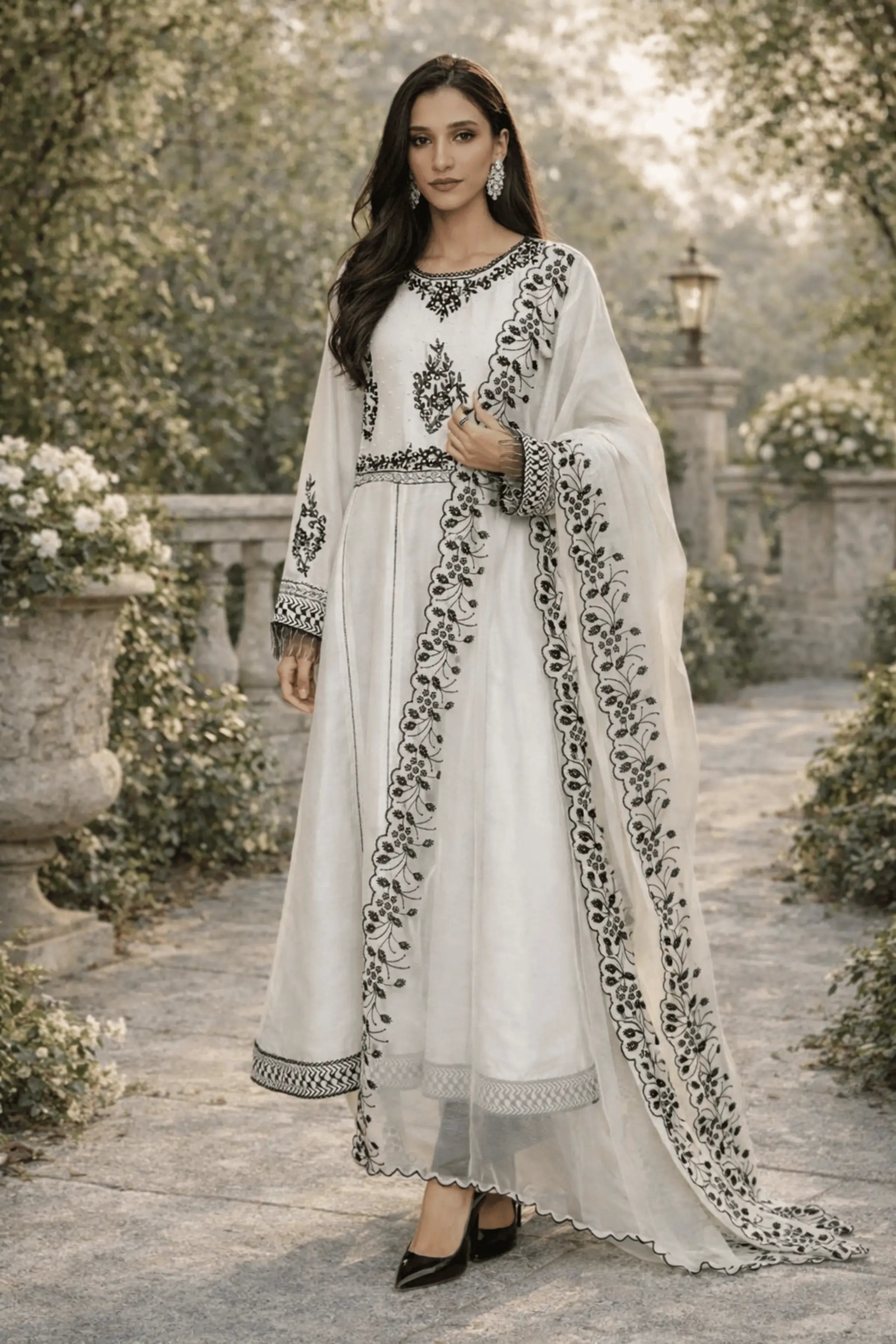 2-piece_embroidered_cotton_net_dress1