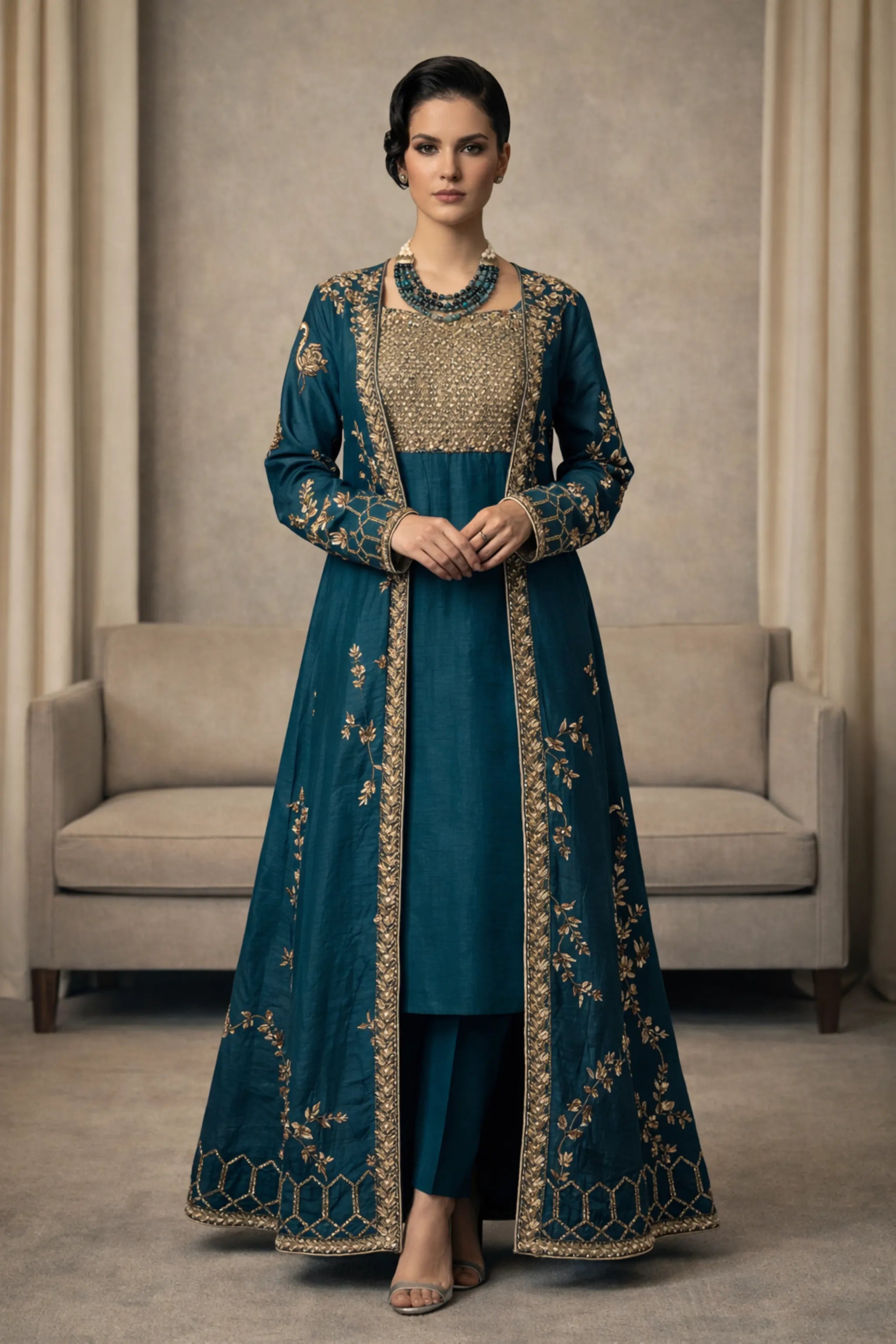 Orient_Pure_Raw_Silk_Party_Wedding_Dress1