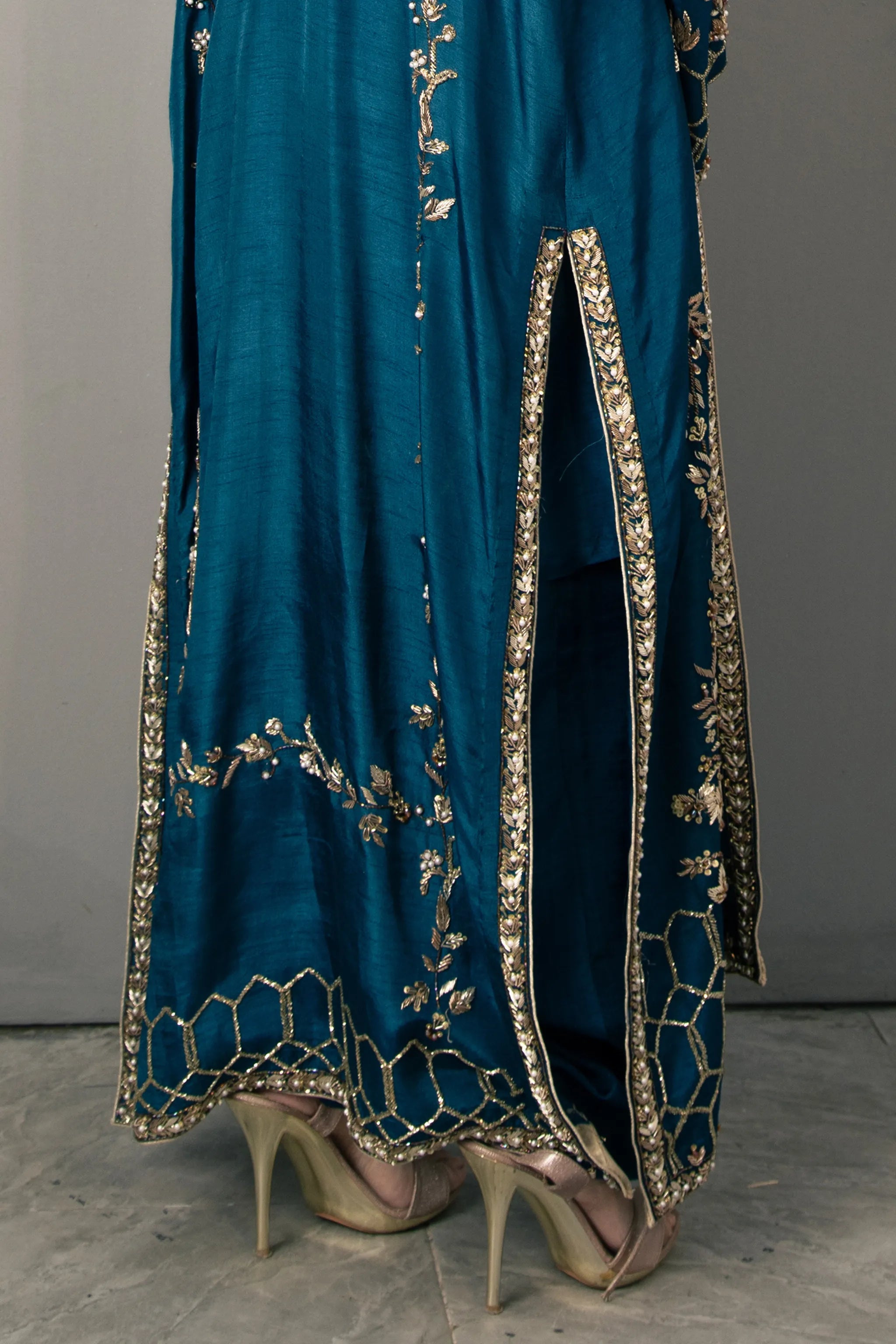 Orient Pure Raw Silk Party & Wedding Dress