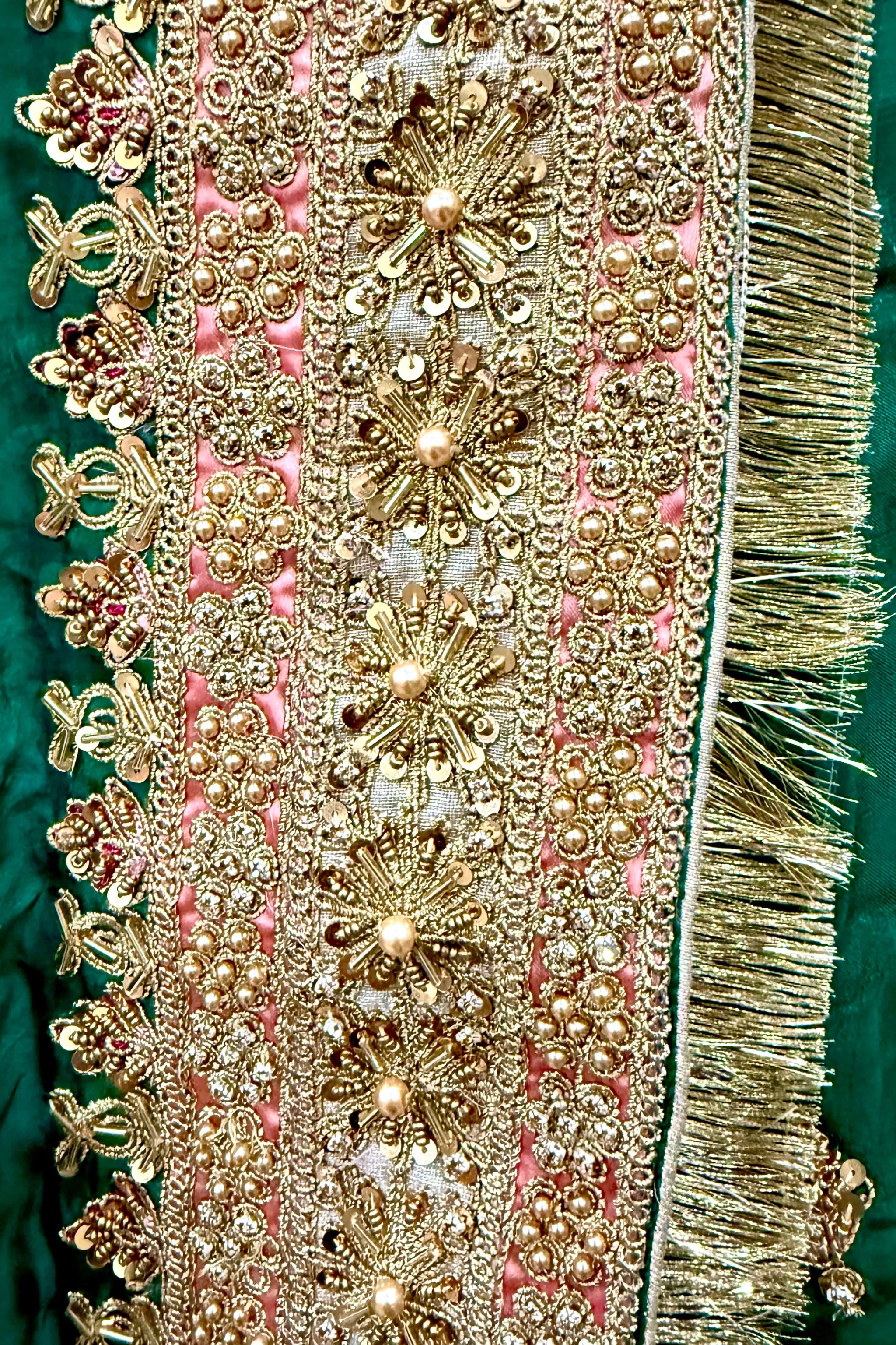 Bottle Green Lehanga