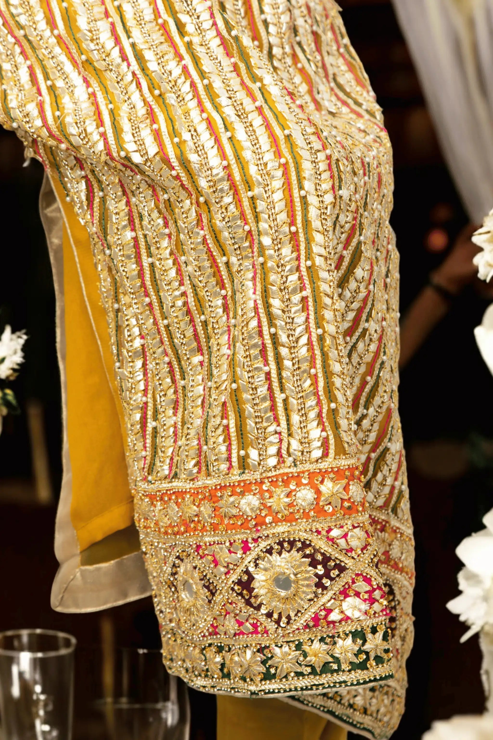 SuperNova – organza dupatta with gotta pattai