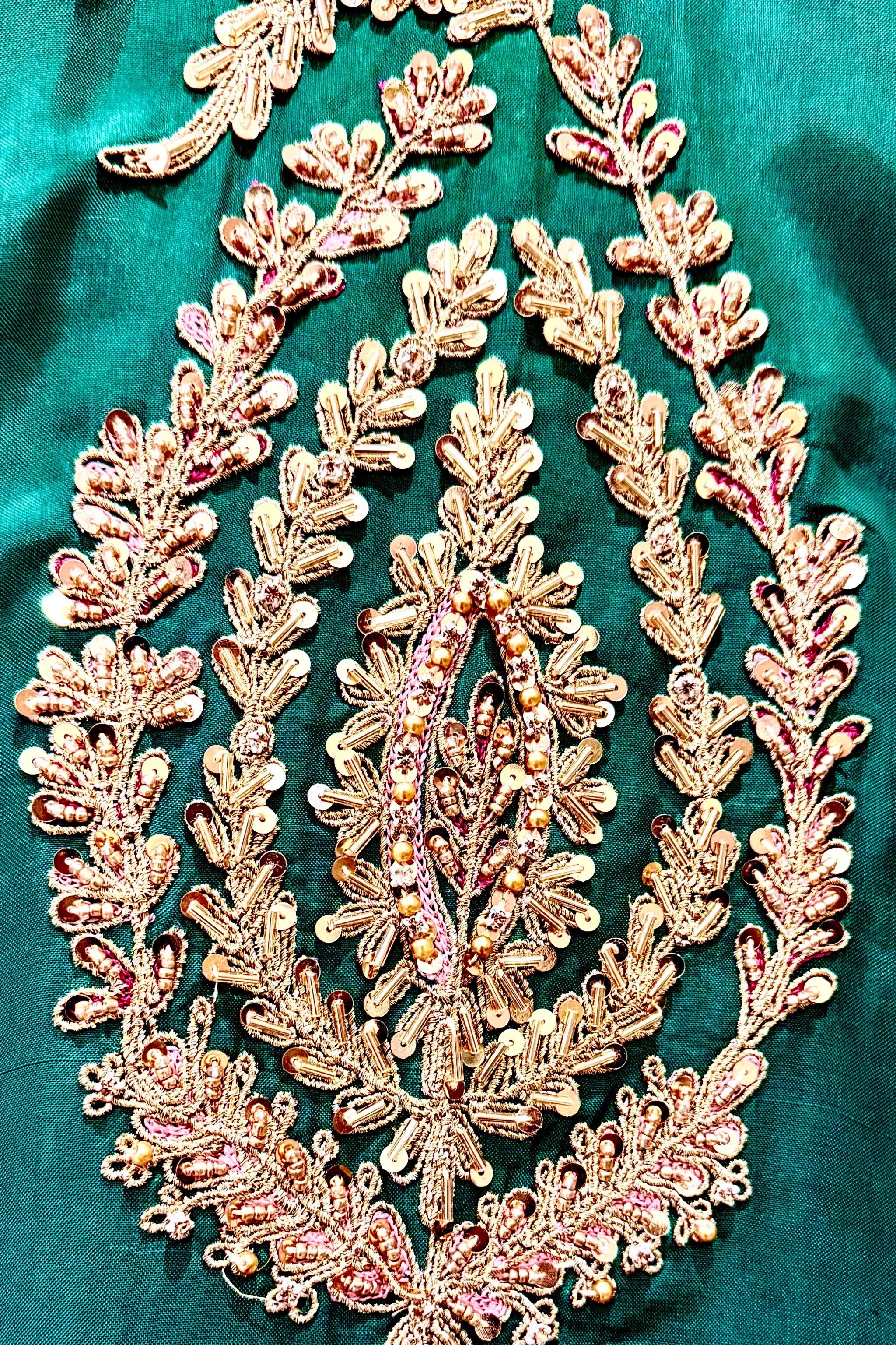 Bottle Green Lehanga