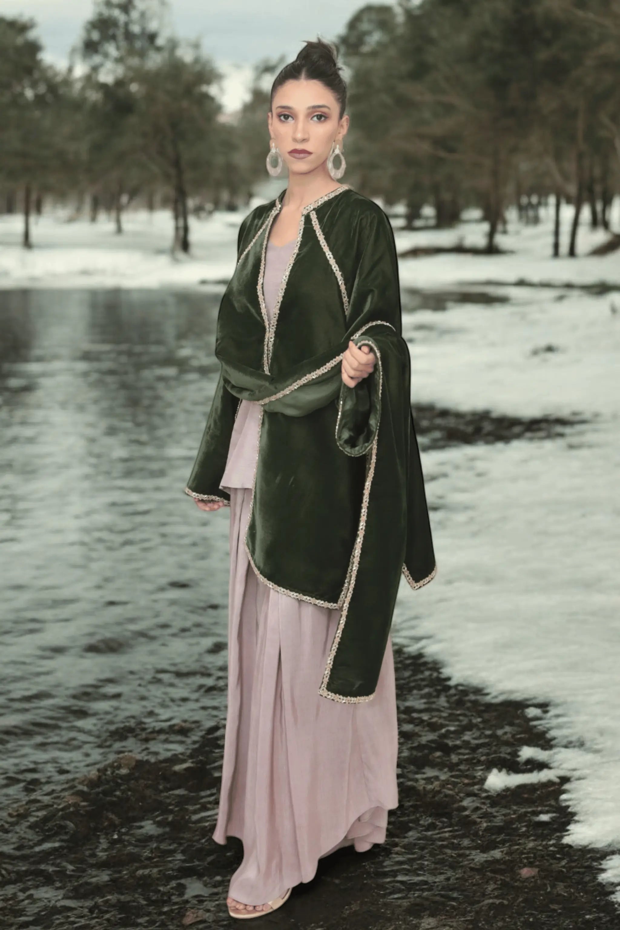 Pink Ivory Jacket Dress