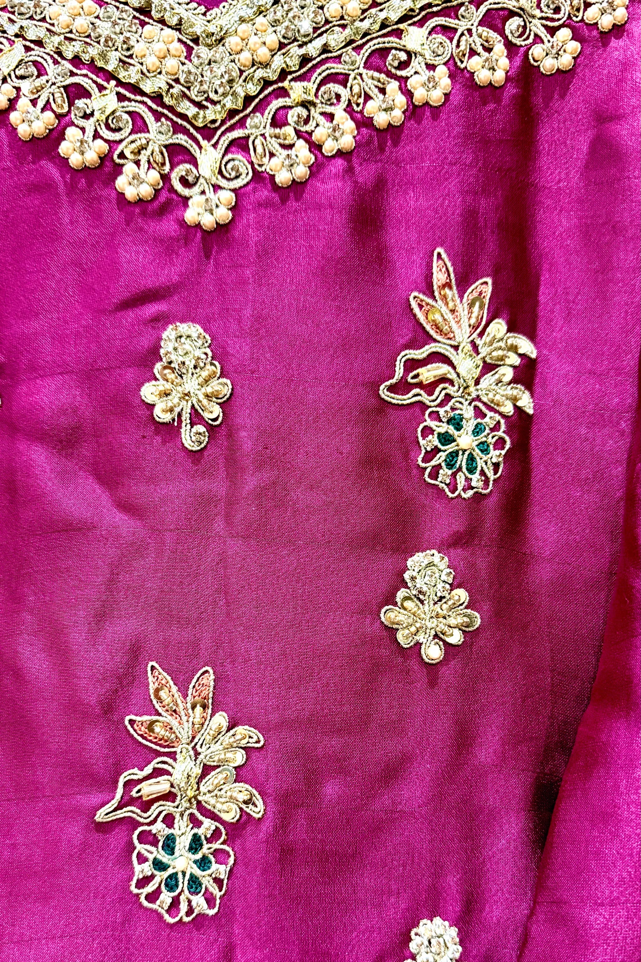 3 Piece Magenta Lehenga