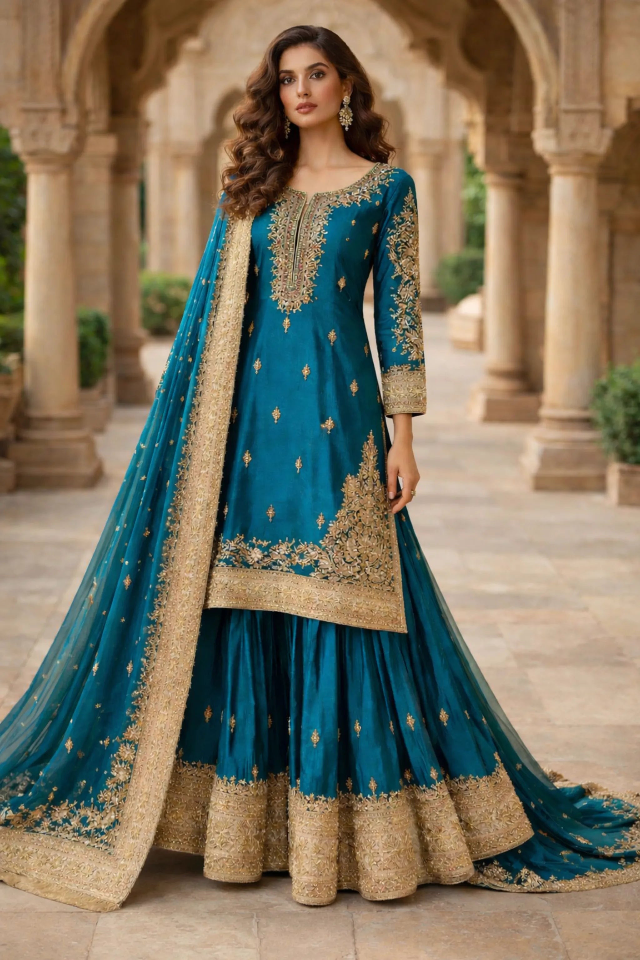 3 Piece Gharara Set