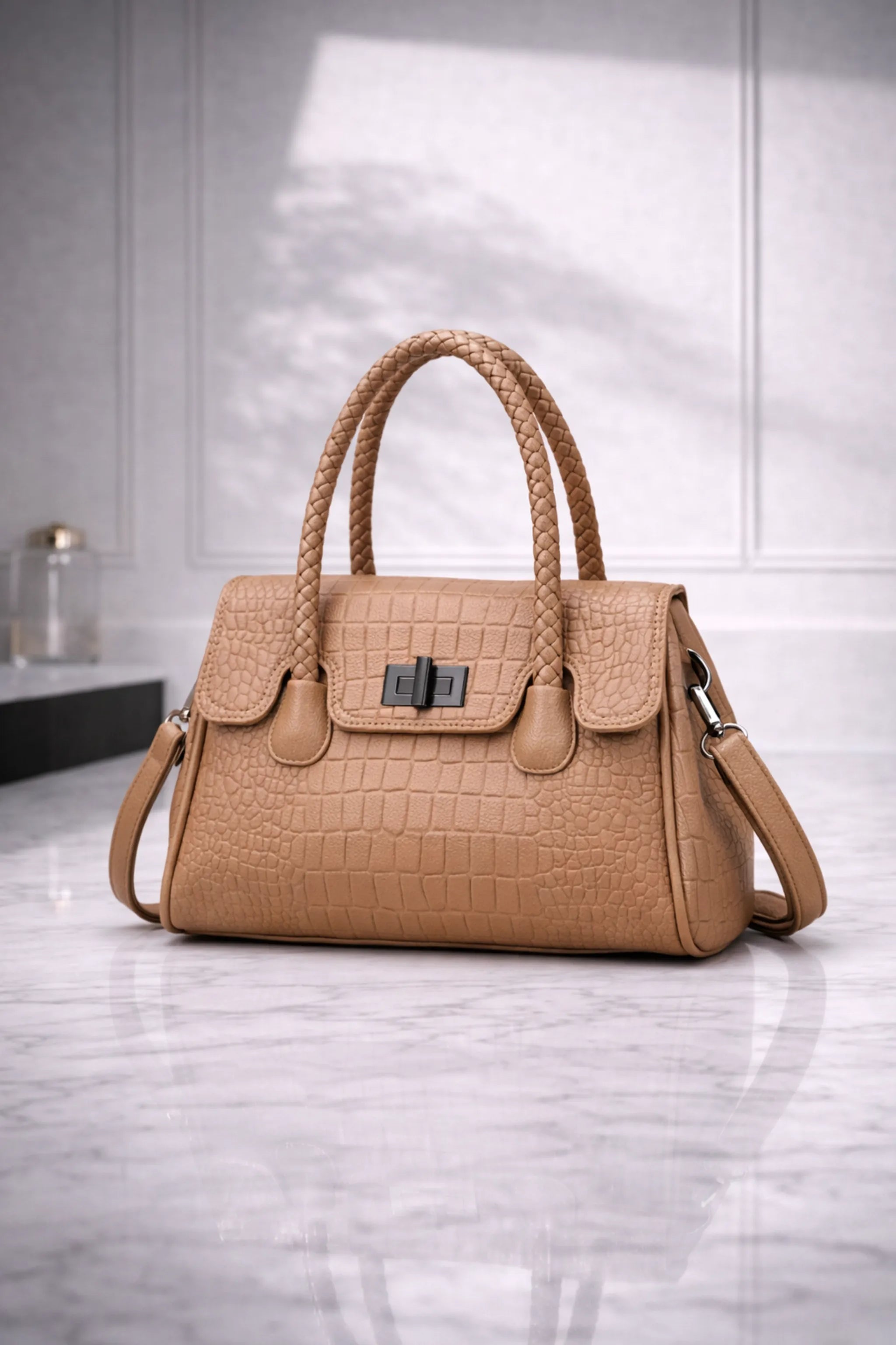 Atelier Camel - Structured Shoulder Bag
