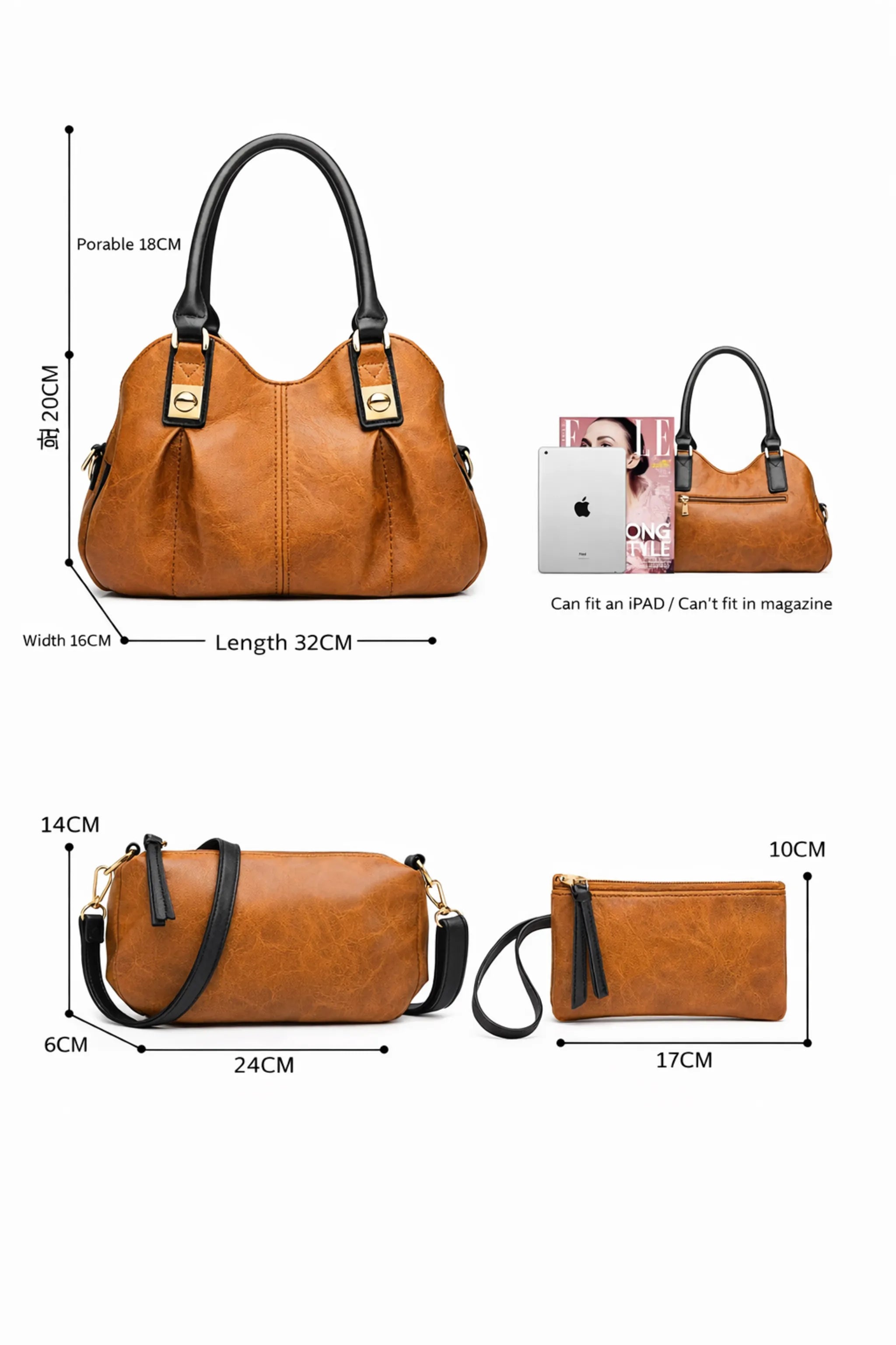 Élan - Structured 4 Piece Handbag