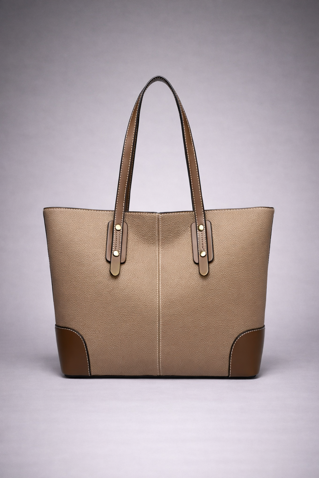 Ruby & Neutral Classic – Cowhide Leather Tote Bag