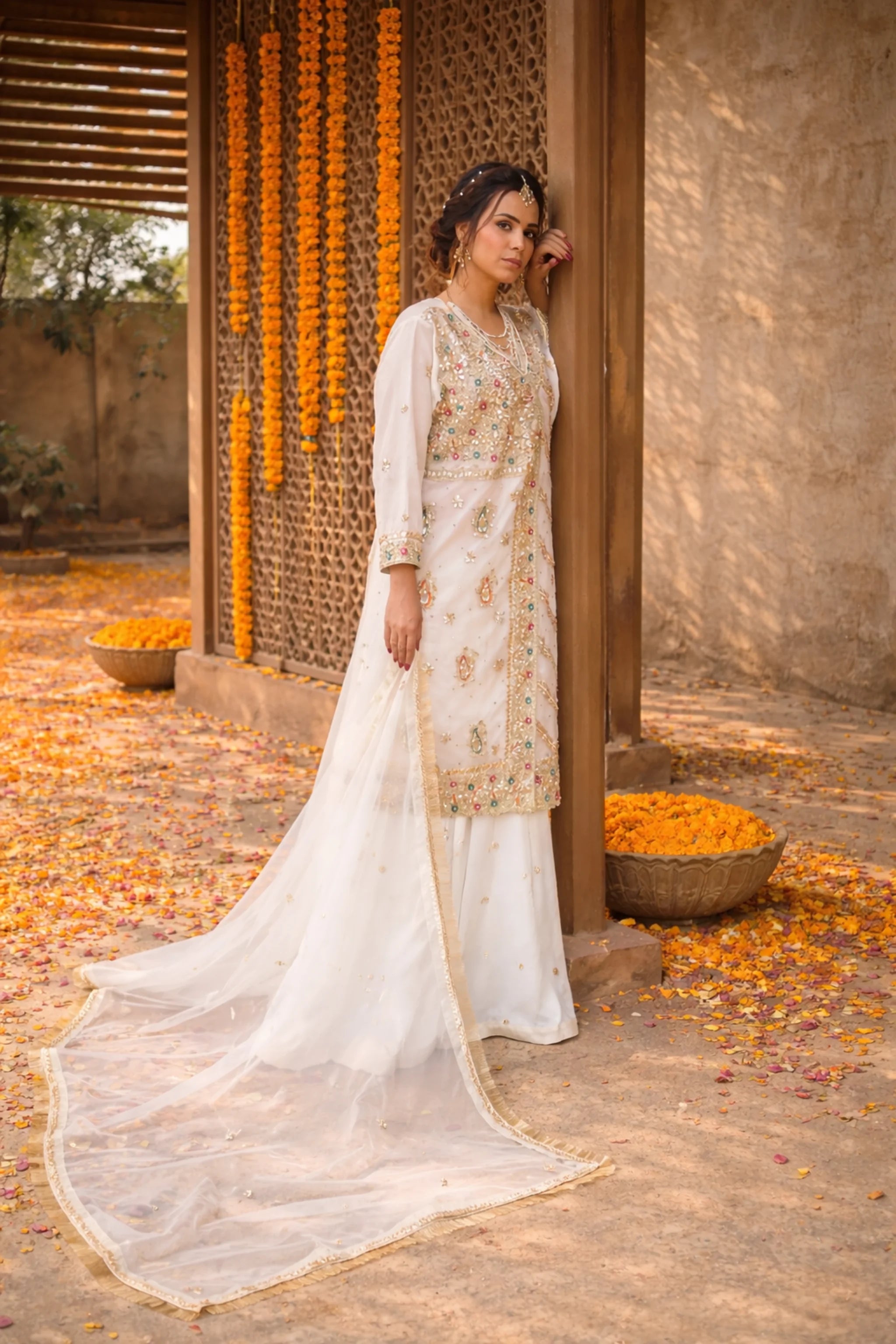 Dupatta with embellished border from Zareen outfit