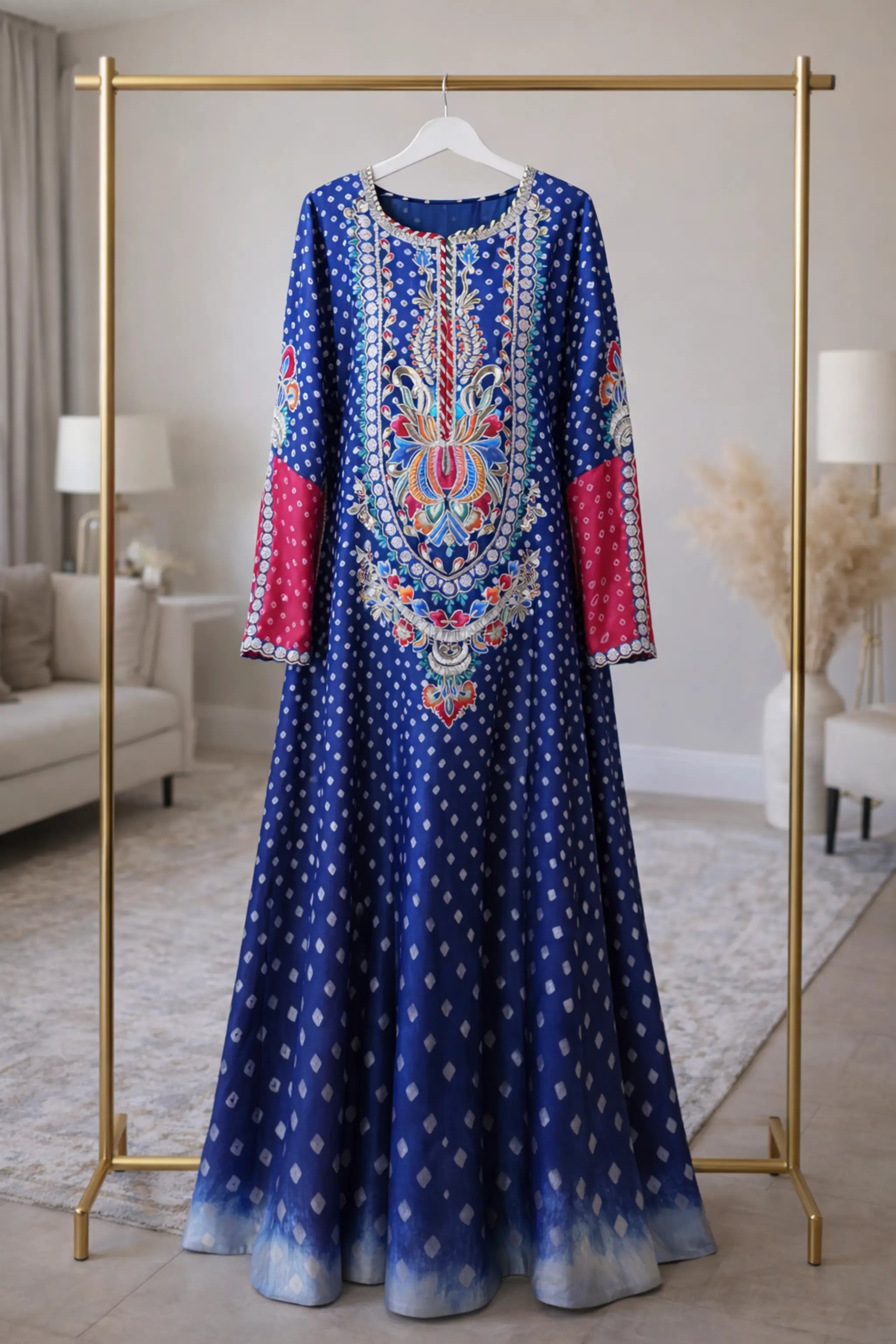 Nayab_2_Piece_Chunri_frock_and_dupatta_in_medium_silk_with_embroidery_and_gotta_work_SS
