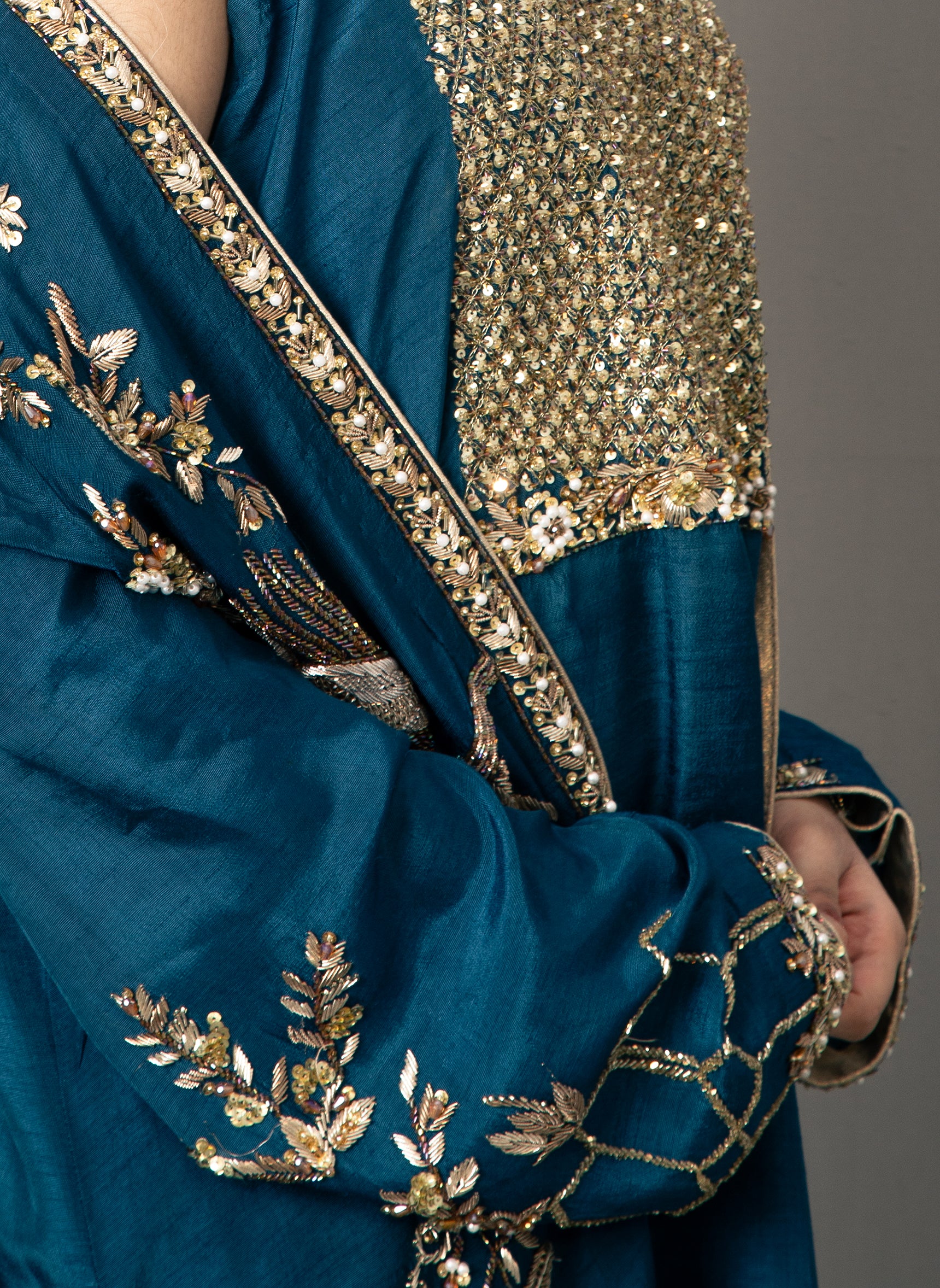 Orient_Pure_Raw_Silk_Party_Wedding_Dress1