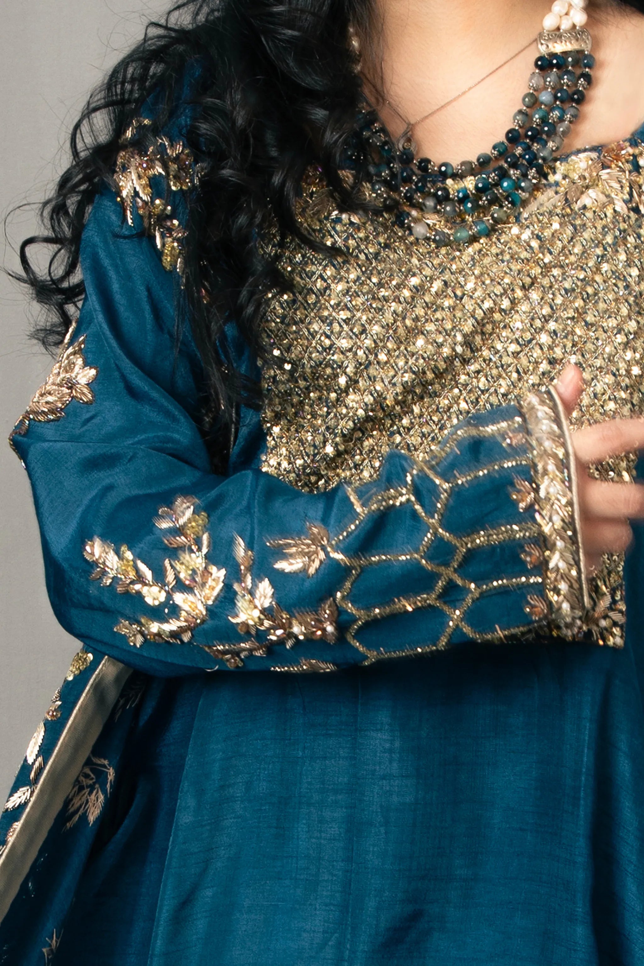 Orient Pure Raw Silk Party & Wedding Dress