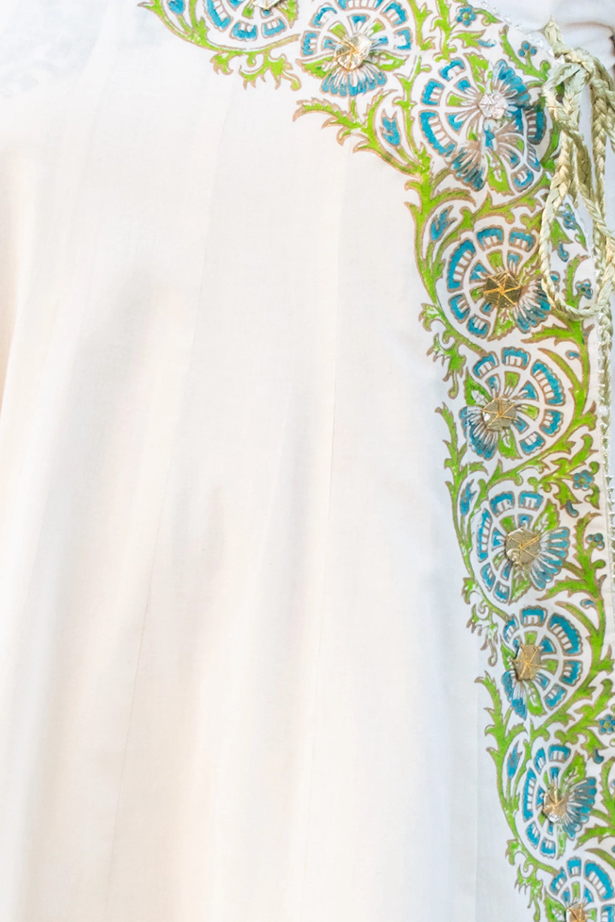Premium_Bareeze_lawn_Anarkali_frock_with_gotta_detailing_and_tassels